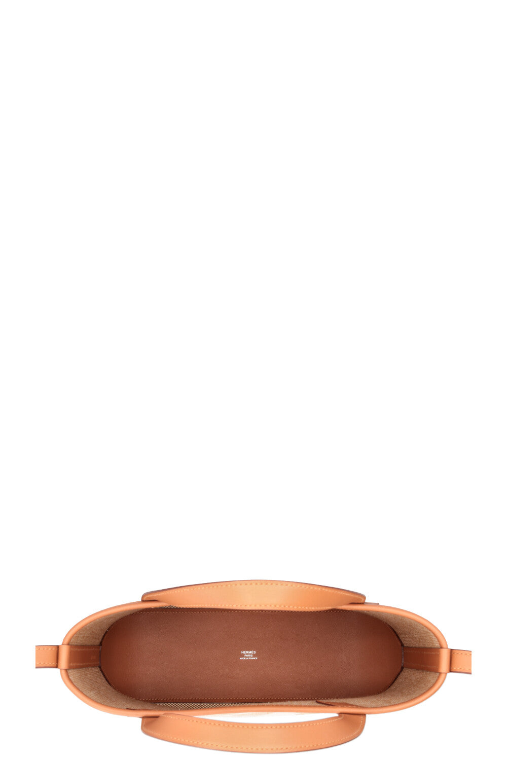 HERMÈS Cabas H 27 Canvas Leather Gold