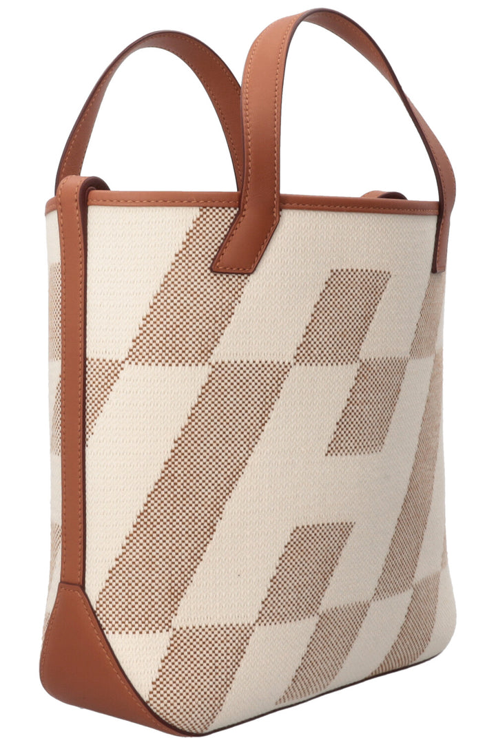 HERMÈS Cabas H 27 Canvas Leather Gold