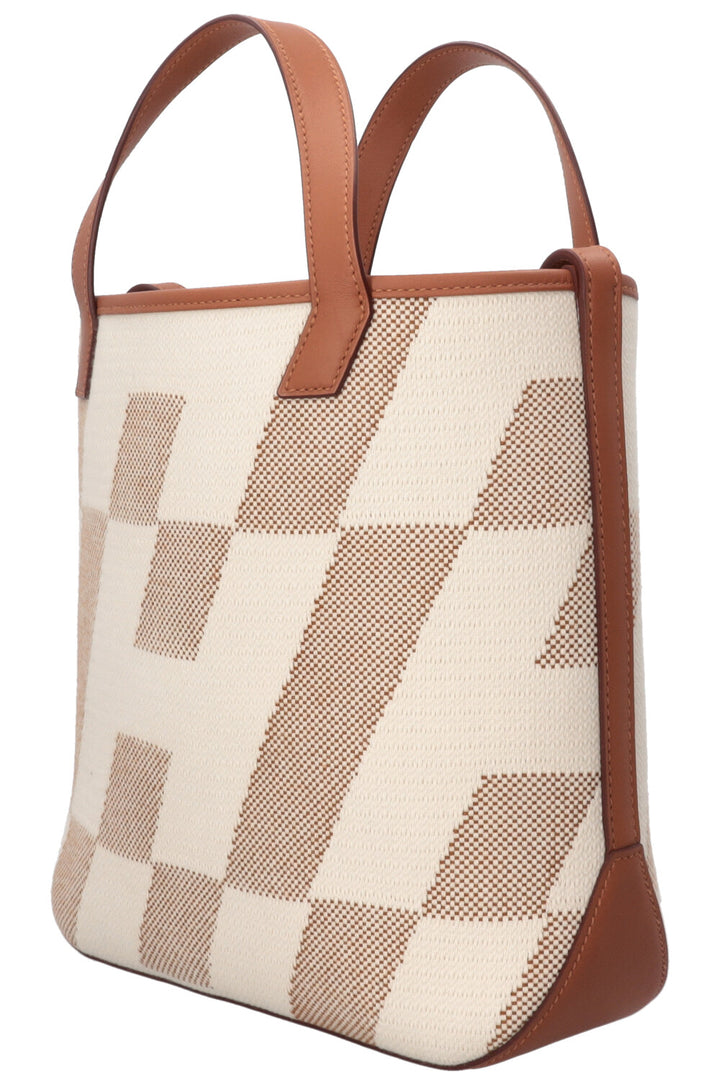 HERMÈS Cabas H 27 Canvas Leather Gold