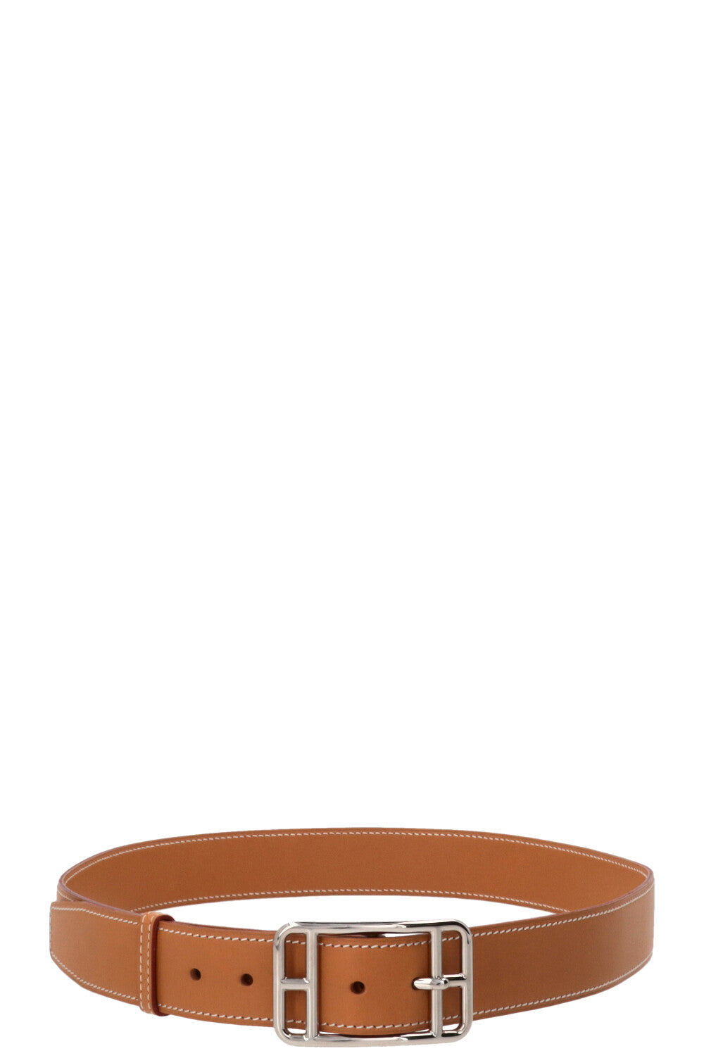HERMÈS Cape Cod 32 Ceinture Vachette Naturelle