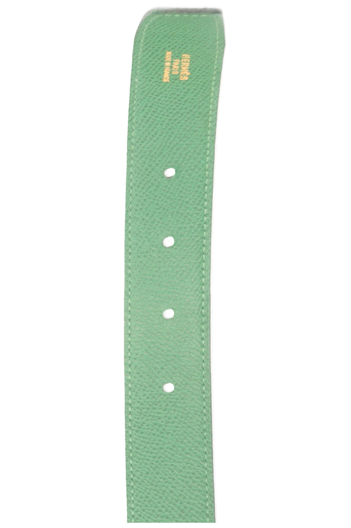 HERMÈS Chaine d'Ancre Reversible Belt Swift Navy Green