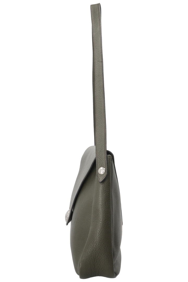 HERMÈS Christine Bag 35 Fjord Leather Green