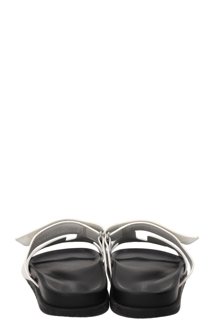 HERMÈS Chypre Sandals Leather White