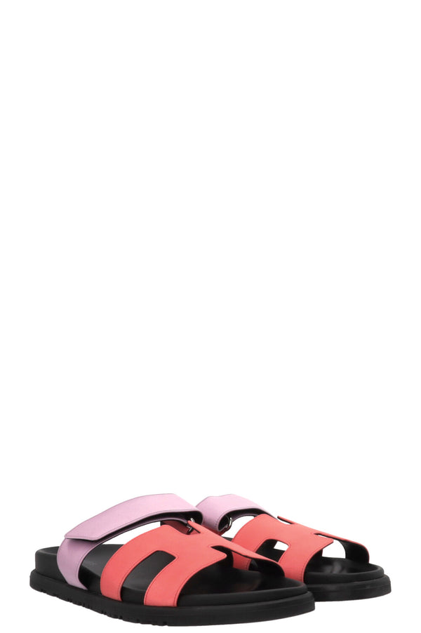 HERMÈS Chypre Sandals Silk Pink Lilac