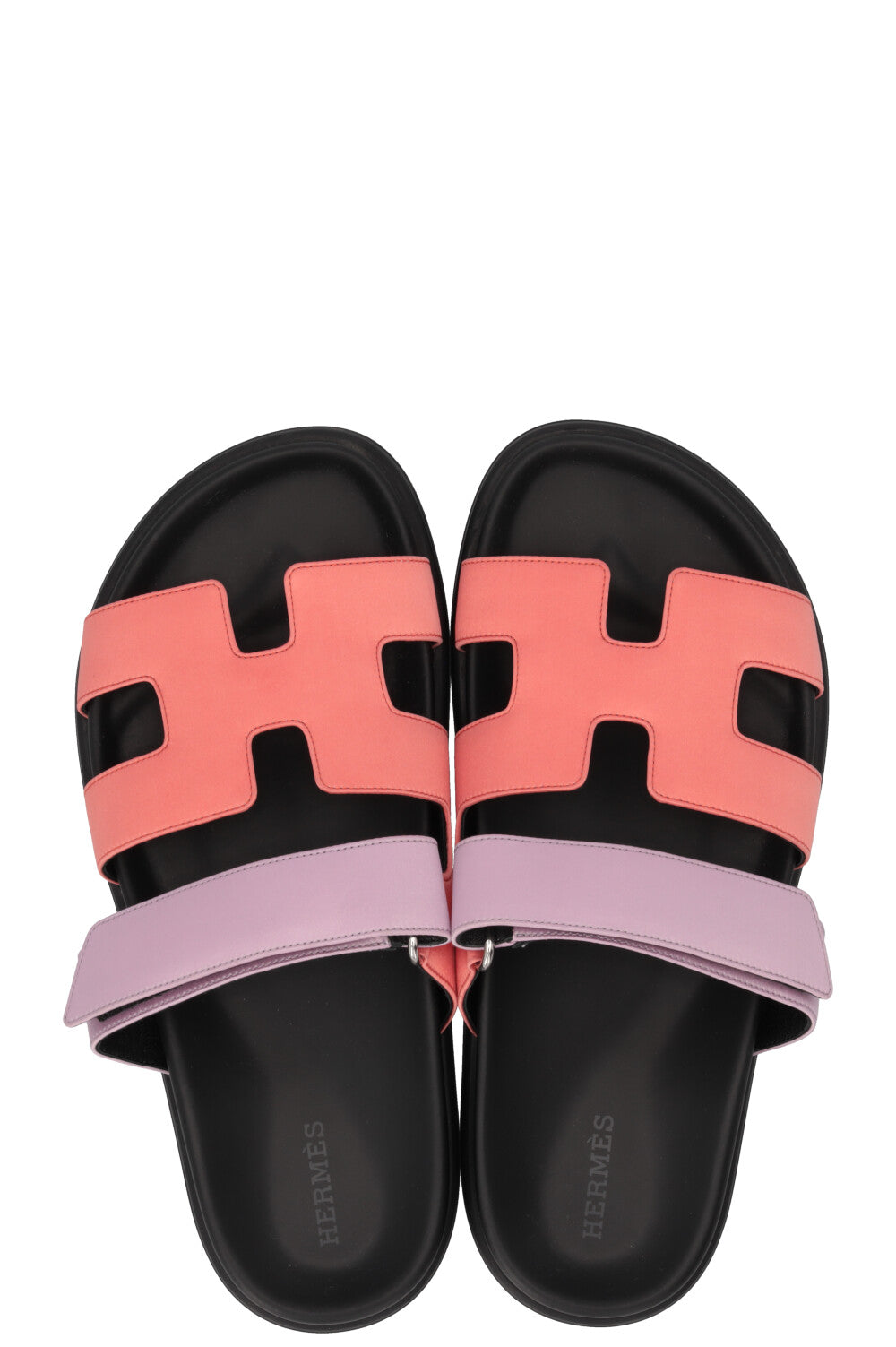 HERMÈS Chypre Sandals Silk Pink Lilac