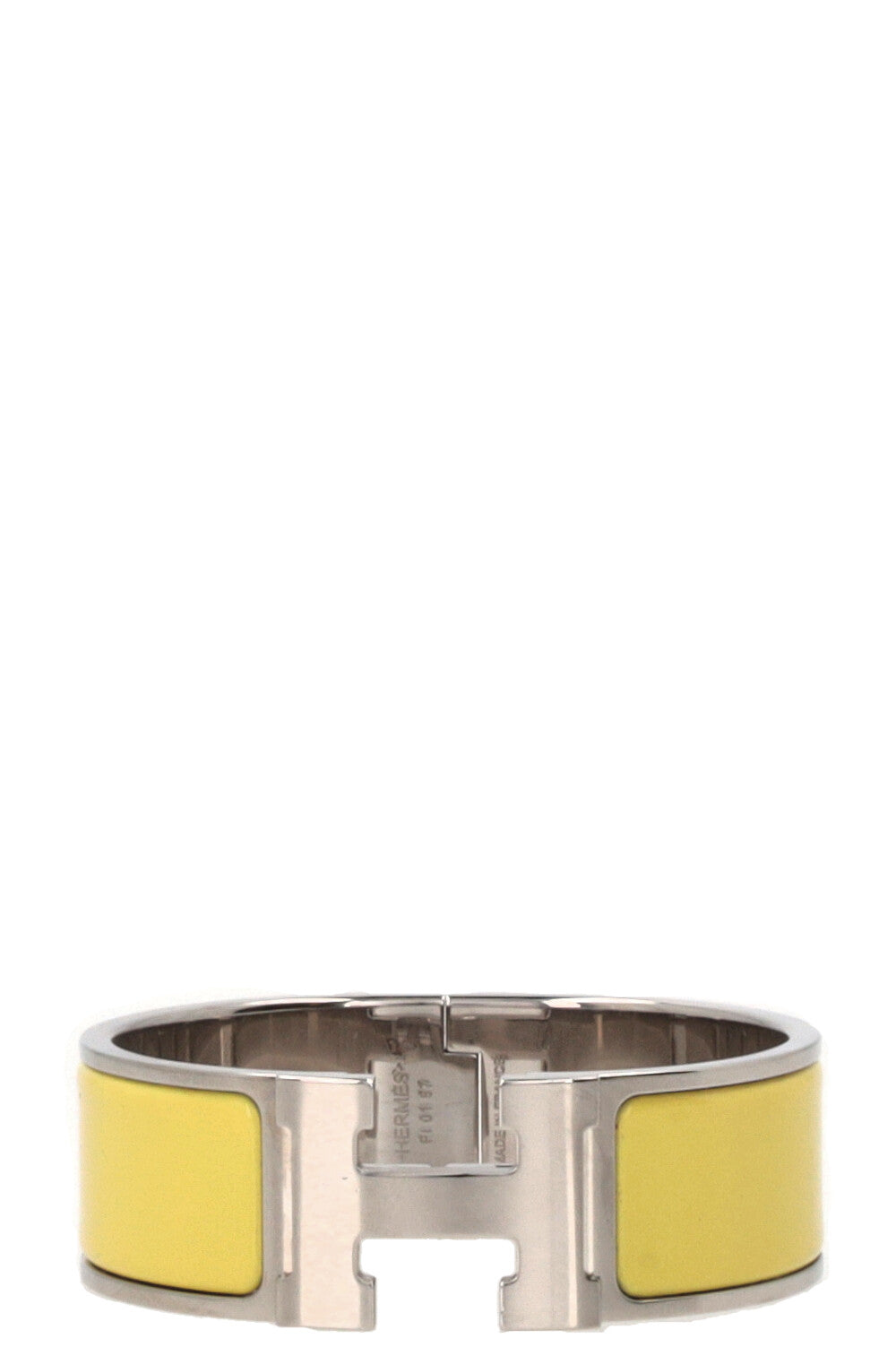 HERMÈS Clic Clac H Bracelet Palladium-plated metal Yellow