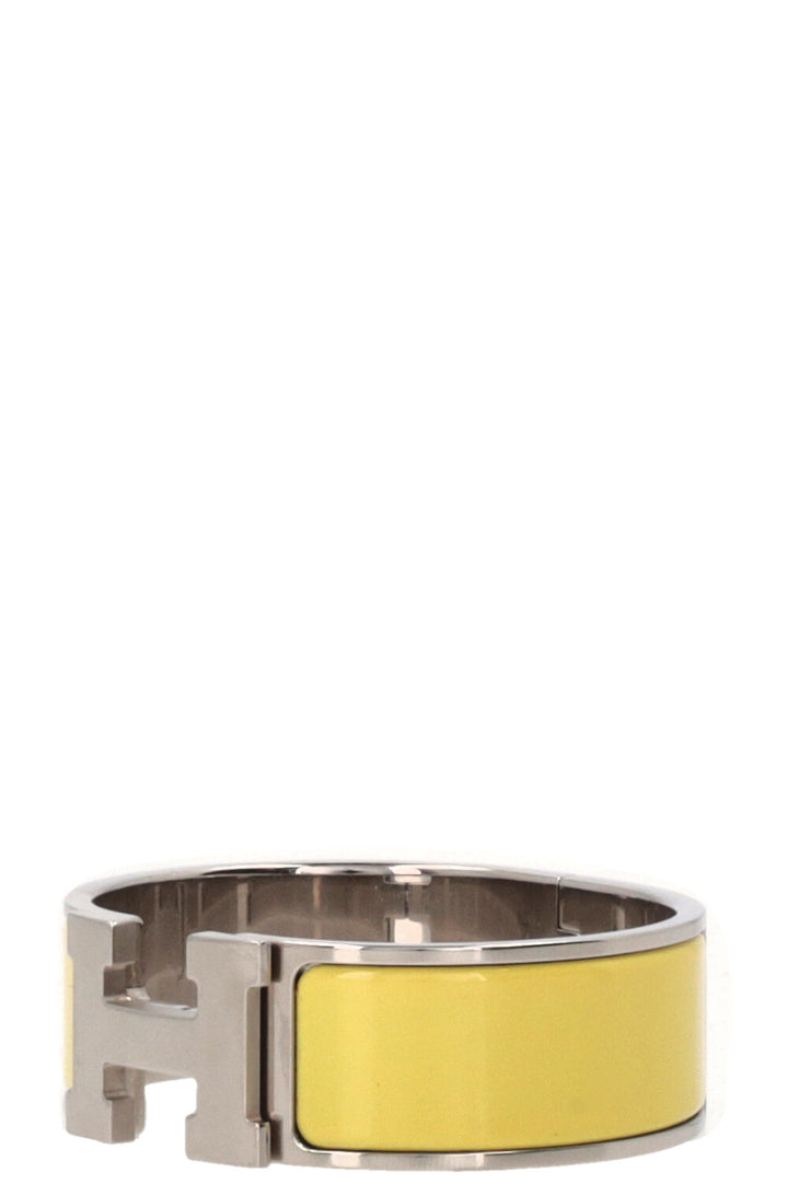 HERMÈS Clic Clac H Bracelet Palladium-plated metal Yellow