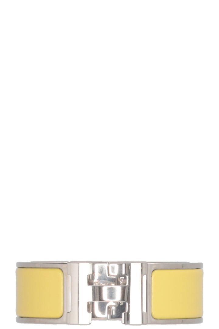 HERMÈS Clic Clac H Bracelet Palladium-plated metal Yellow