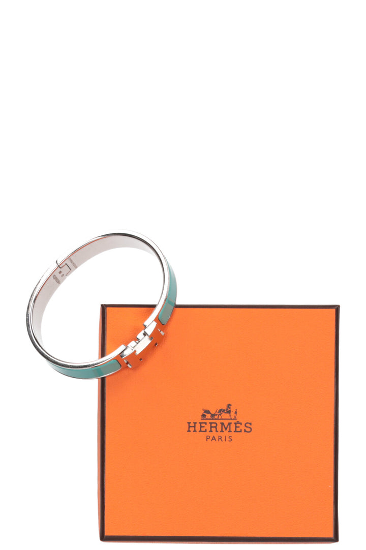 HERMÈS Clic H Bracelet Turquoise