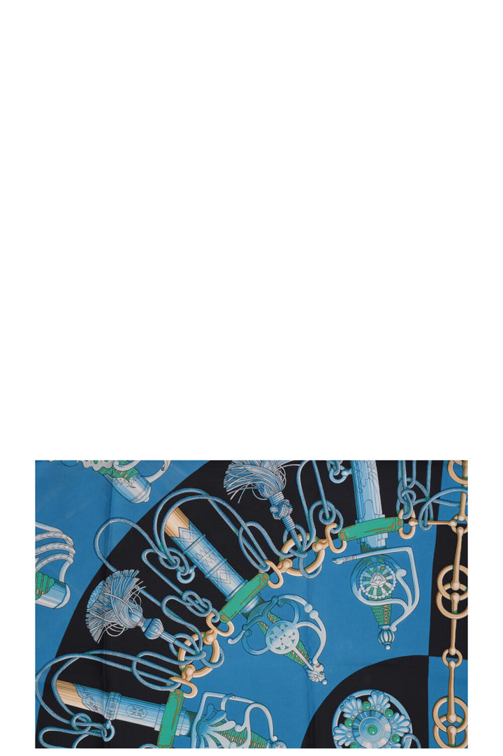 HERMÈS Cliquetis Carré 90 Silk Multicolor