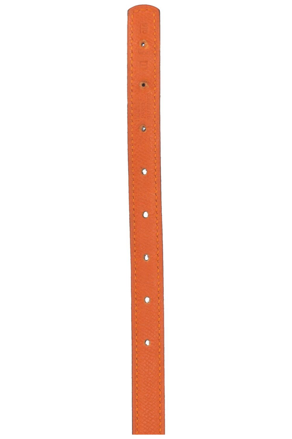 HERMÈS Clou De Selle Reversible Belt Orange Black