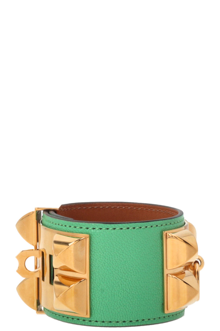 HERMÈS Collier De Chien Bracelet Chèvre Leather