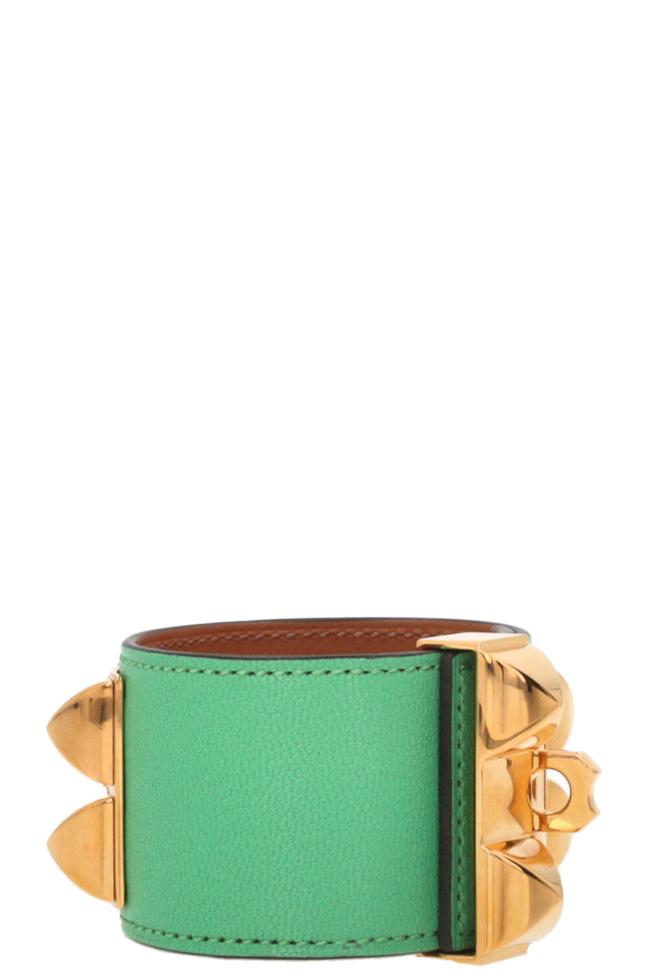 HERMÈS Collier De Chien Bracelet Chèvre Leather
