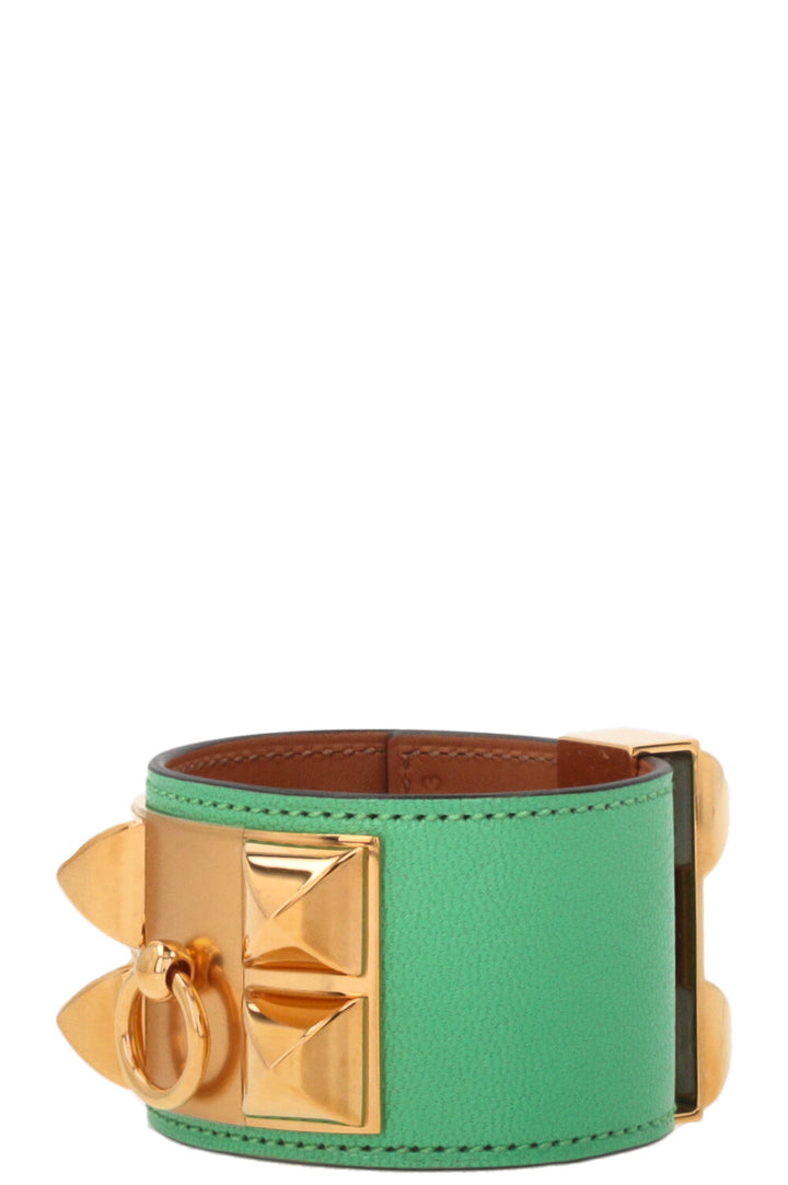 HERMÈS Collier De Chien Bracelet Chèvre Leather