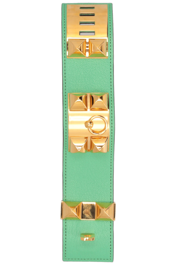 HERMÈS Collier De Chien Bracelet Chèvre Leather