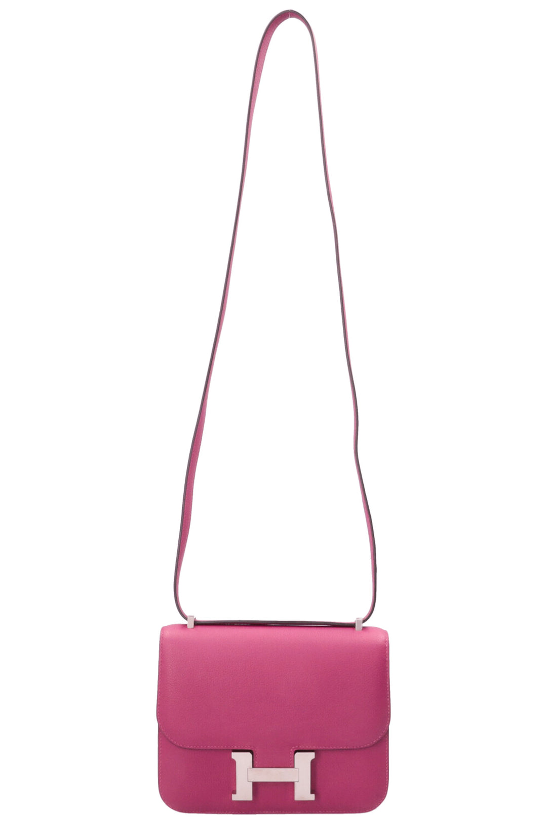 HERMÈS Constance 18 Evercolor Rose Pourpre