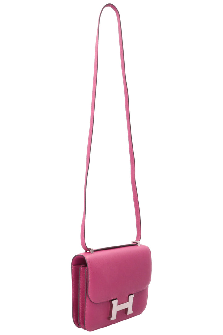 HERMÈS Constance 18 Evercolor Rose Pourpre