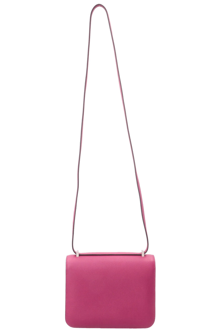 HERMÈS Constance 18 Evercolor Rose Pourpre