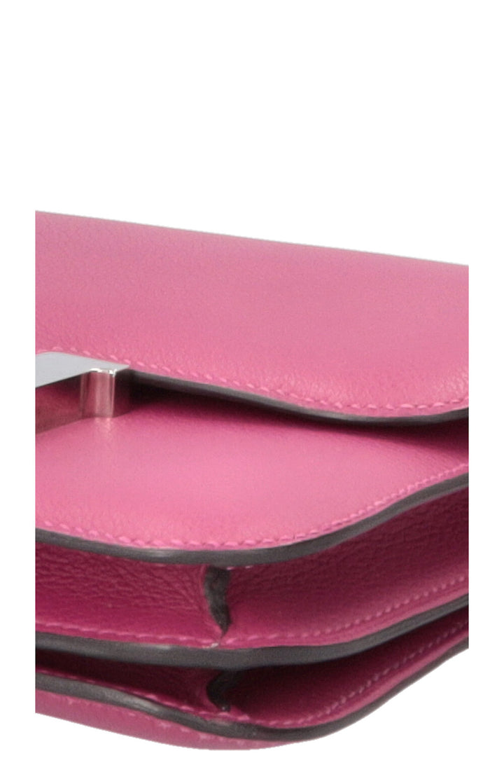 HERMÈS Constance 18 Evercolor Rose Pourpre
