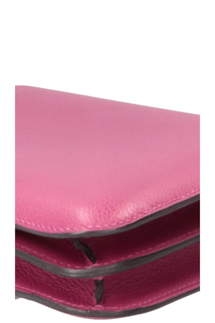 HERMÈS Constance 18 Evercolor Rose Pourpre
