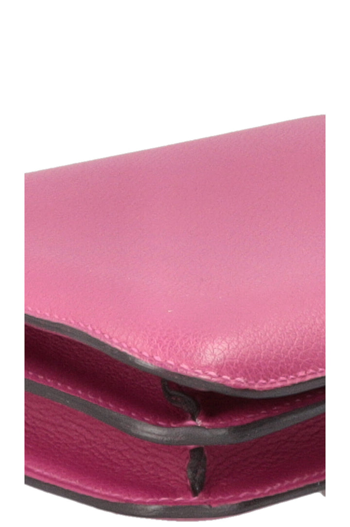 HERMÈS Constance 18 Evercolor Rose Pourpre