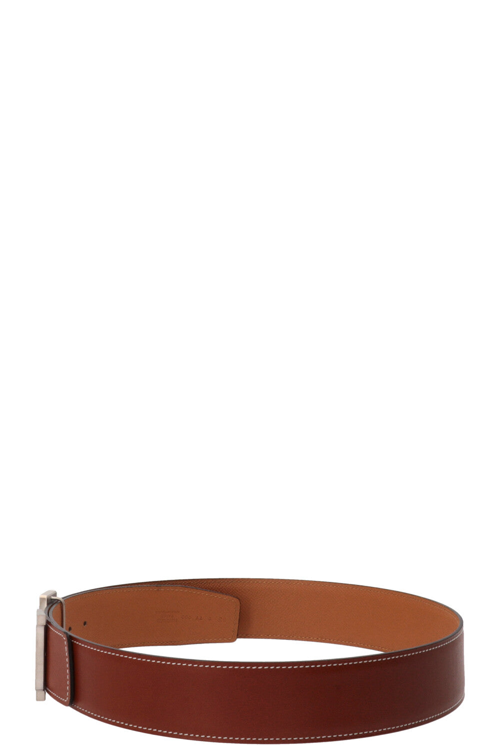 HERMÈS Constance 42 Reversible H Belt Tan