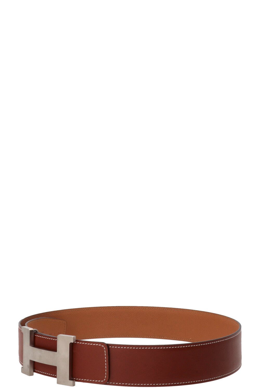 HERMÈS Constance 42 Reversible H Belt Tan