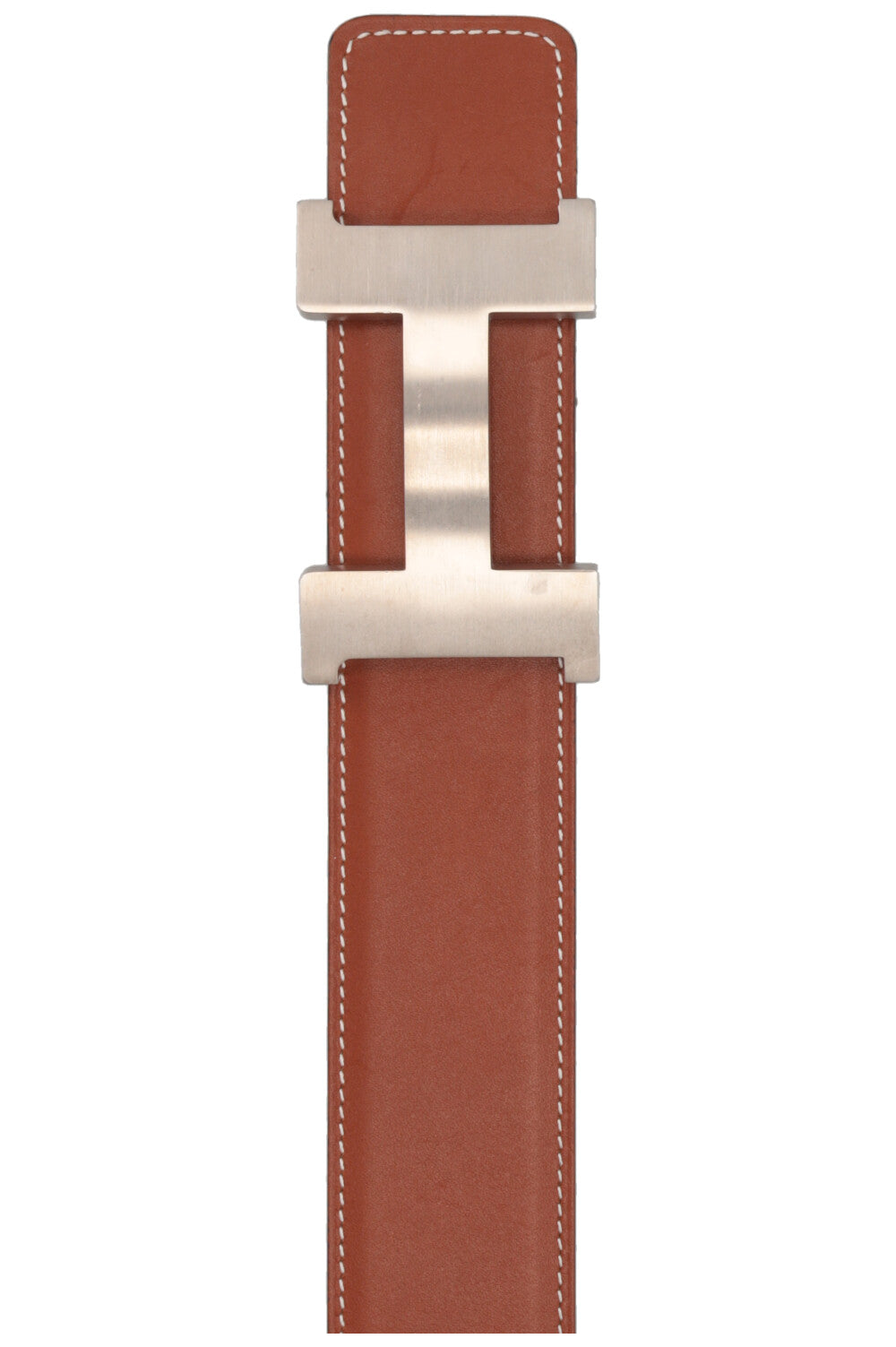 HERMÈS Constance 42 Reversible H Belt Tan