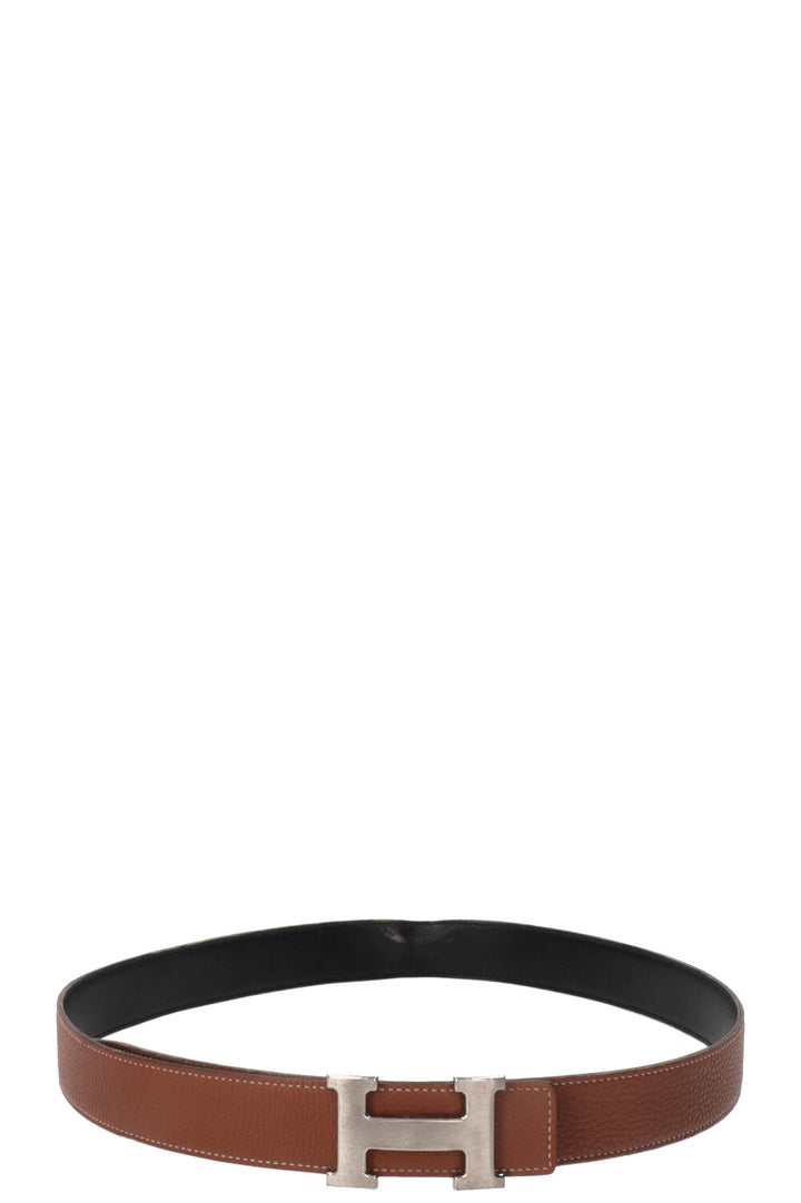 HERMÈS Constance Belt Gold Black