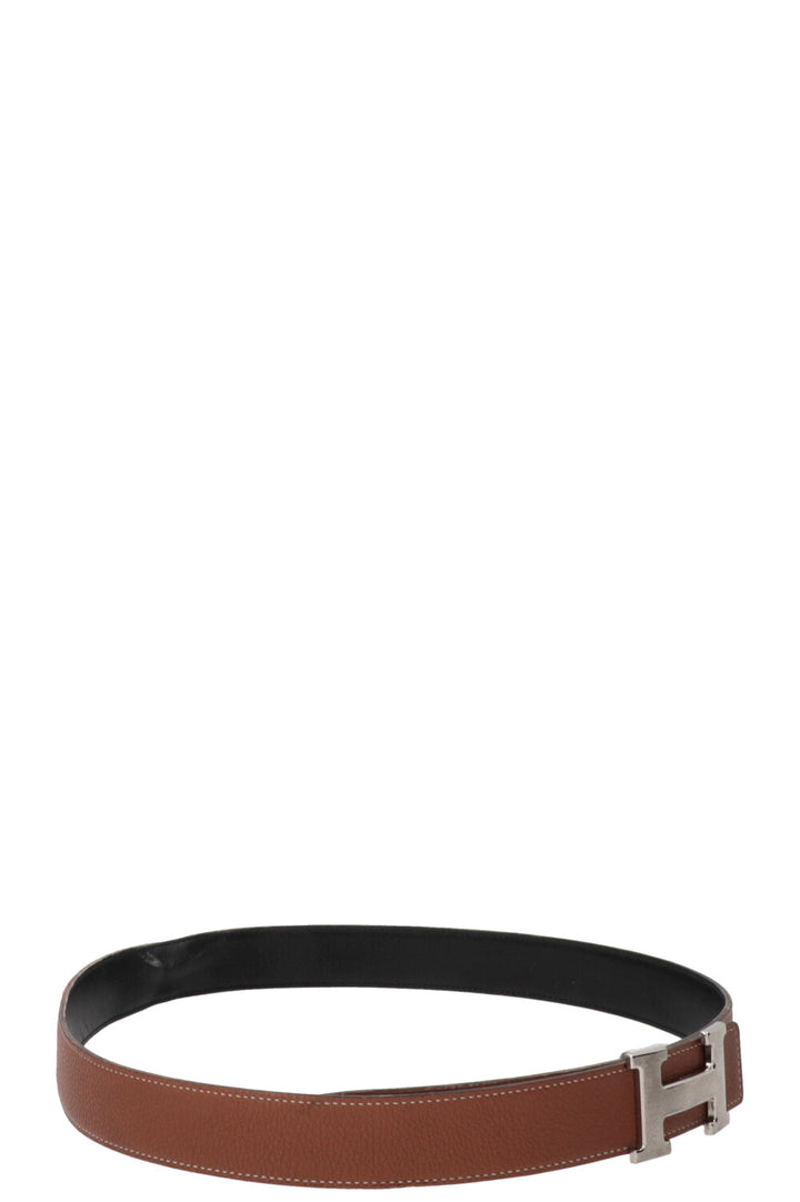 HERMÈS Constance Belt Gold Black