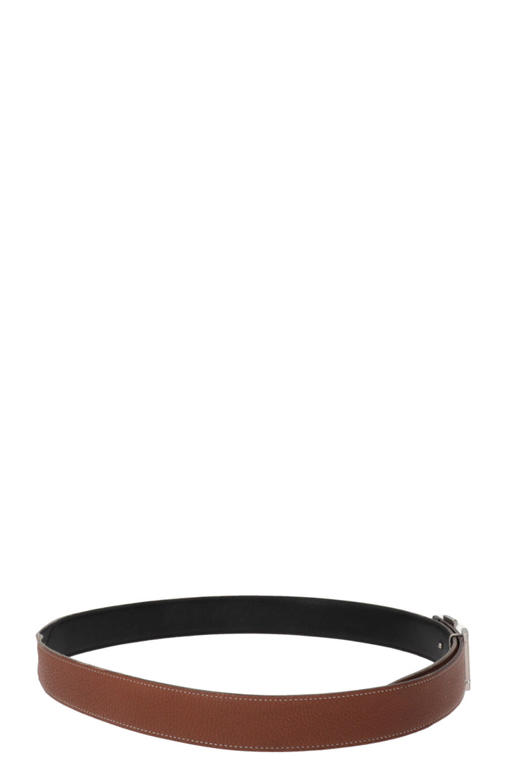 HERMÈS Constance Belt Gold Black