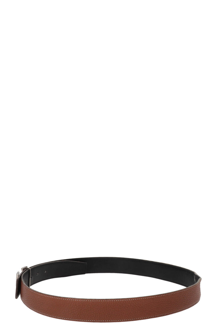 HERMÈS Constance Belt Gold Black