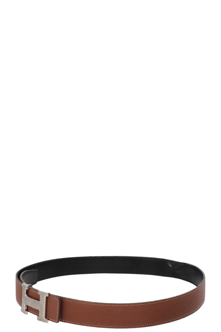 HERMÈS Constance Belt Gold Black