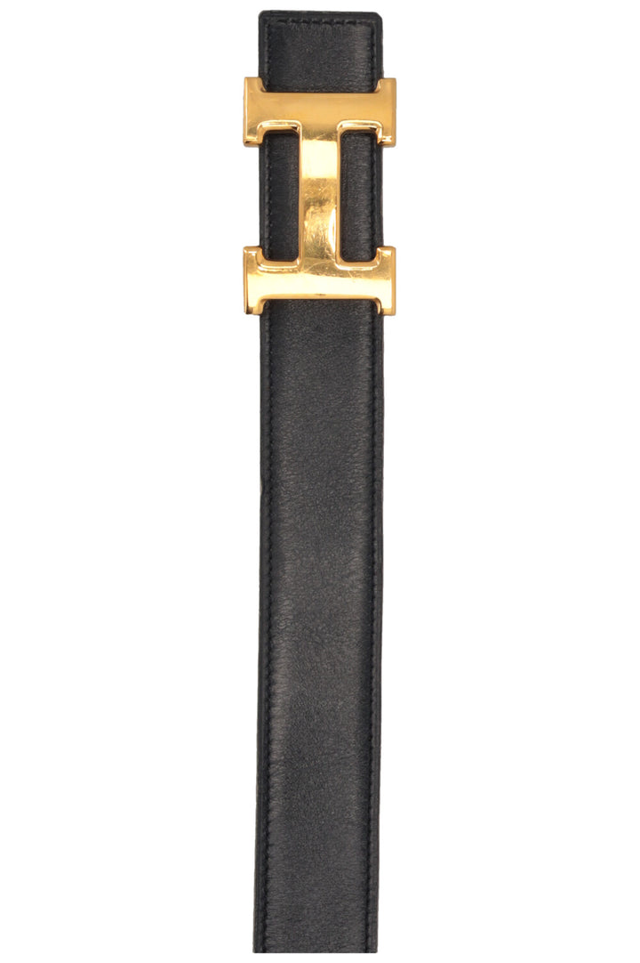 HERMÈS Constance H Belt Leather Gold