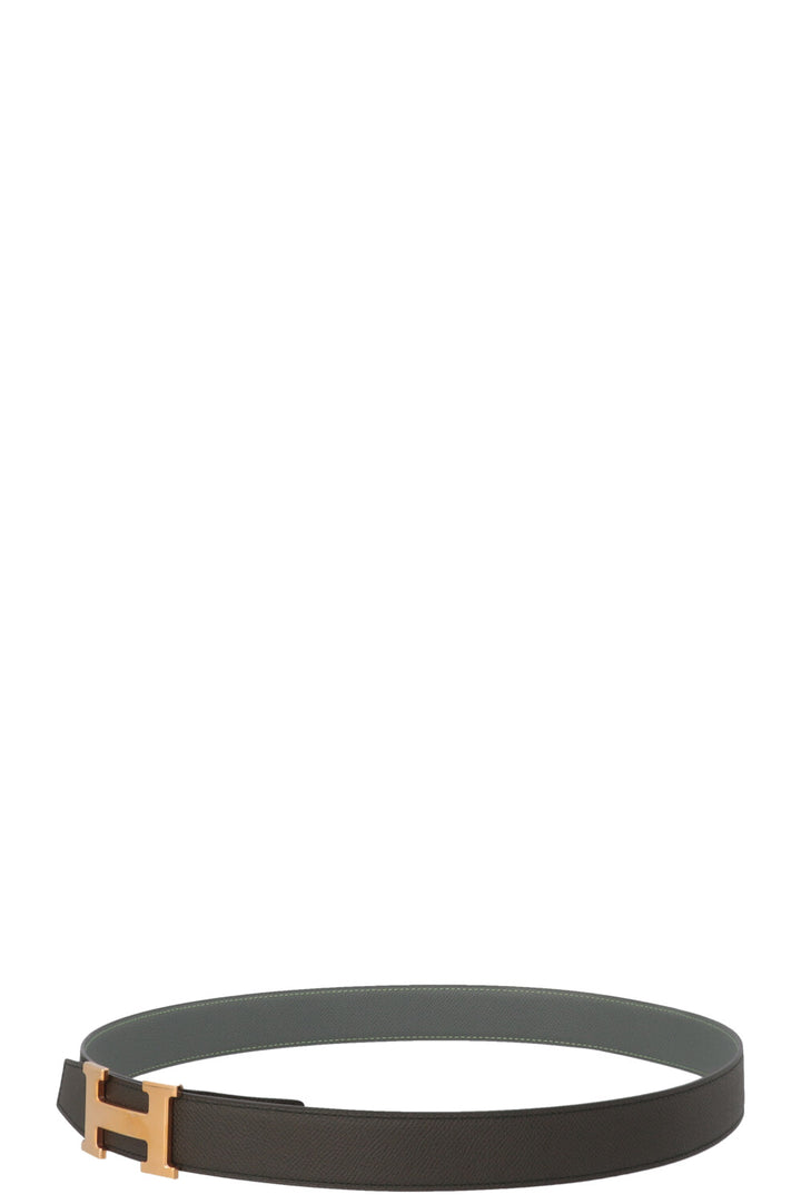 HERMÈS Constance H Belt Olive Green