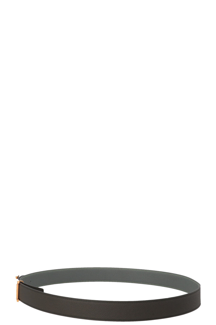 HERMÈS Constance H Belt Olive Green