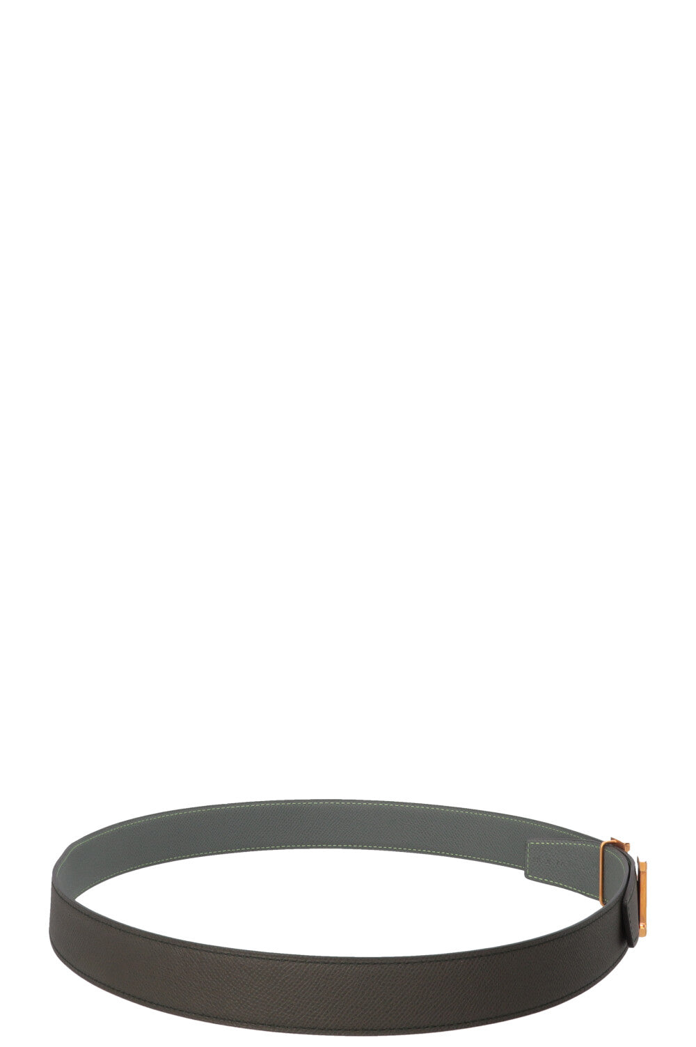 HERMÈS Constance H Belt Olive Green