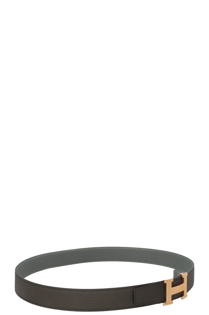 HERMÈS Constance H Belt Olive Green