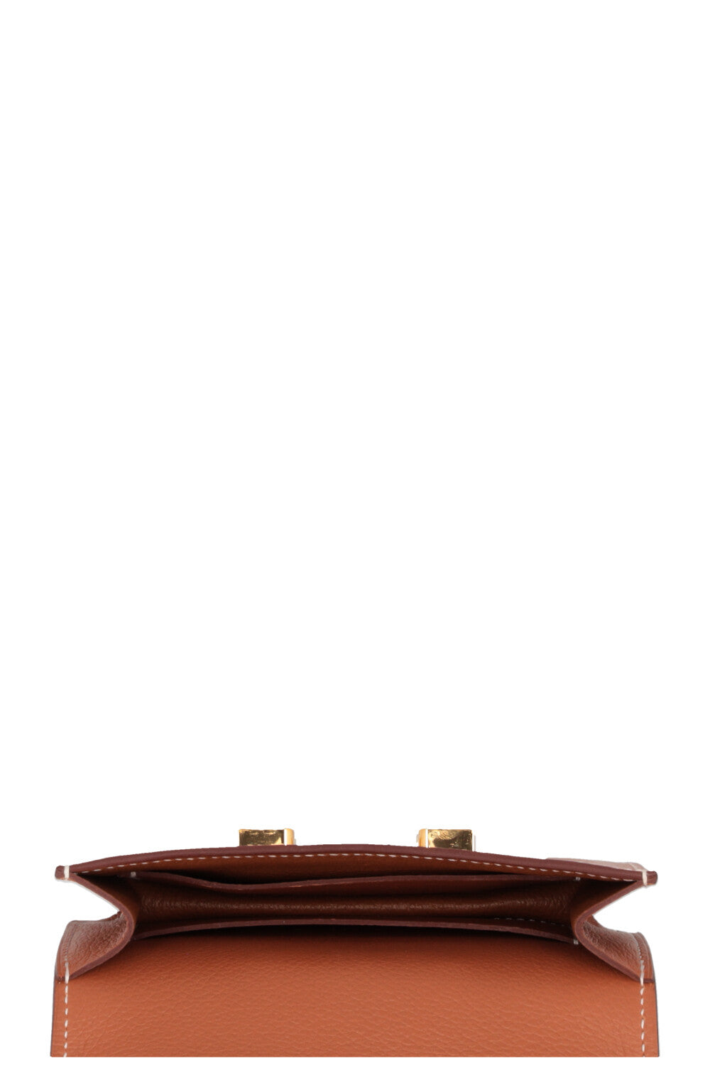 HERMÈS Constance Slim Wallet Evercolor Gold