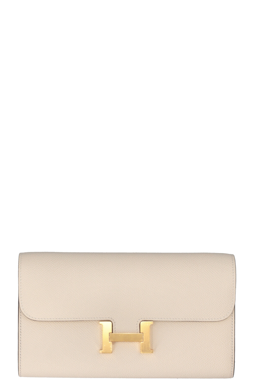 HERMÈS Constance To Go Wallet Epsom Nata Gold