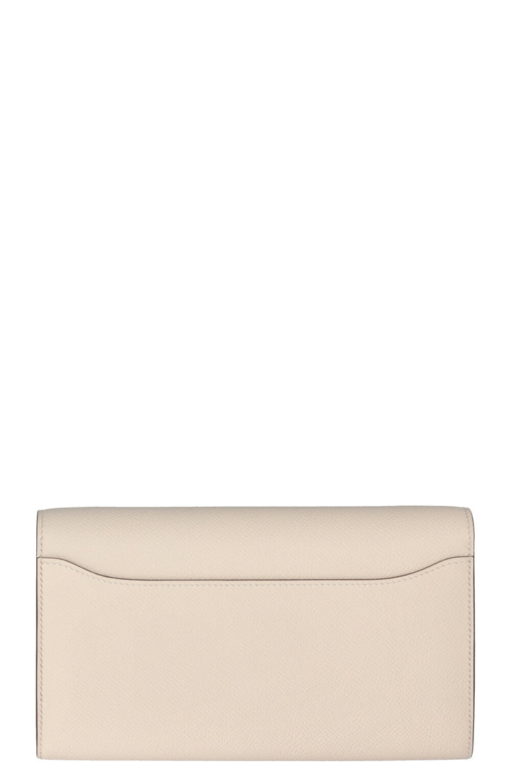 HERMÈS Constance To Go Wallet Epsom Nata Gold
