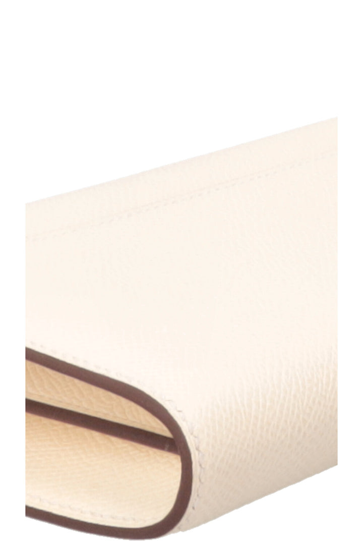 HERMÈS Constance To Go Wallet Epsom Nata Gold