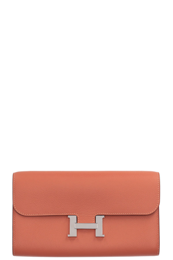 HERMÈS Constance To Go Portefeuille Evercolor Blush