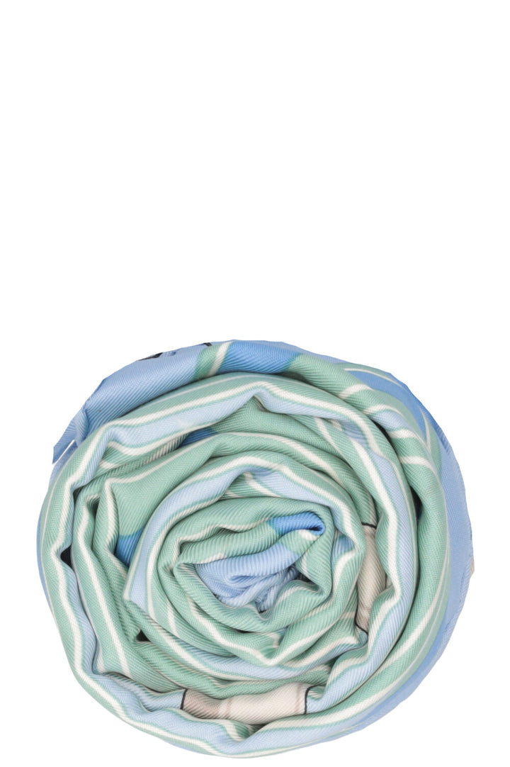 HERMÈS Couvertures et Tenues de Jour Silk Blue