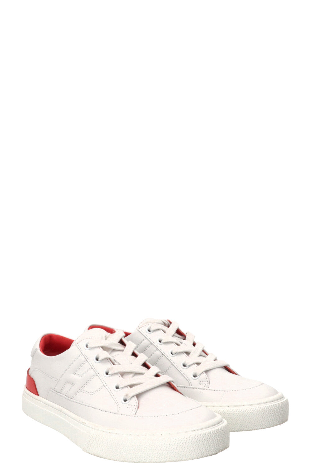 Baskets HERMÈS Deep en cuir blanc
