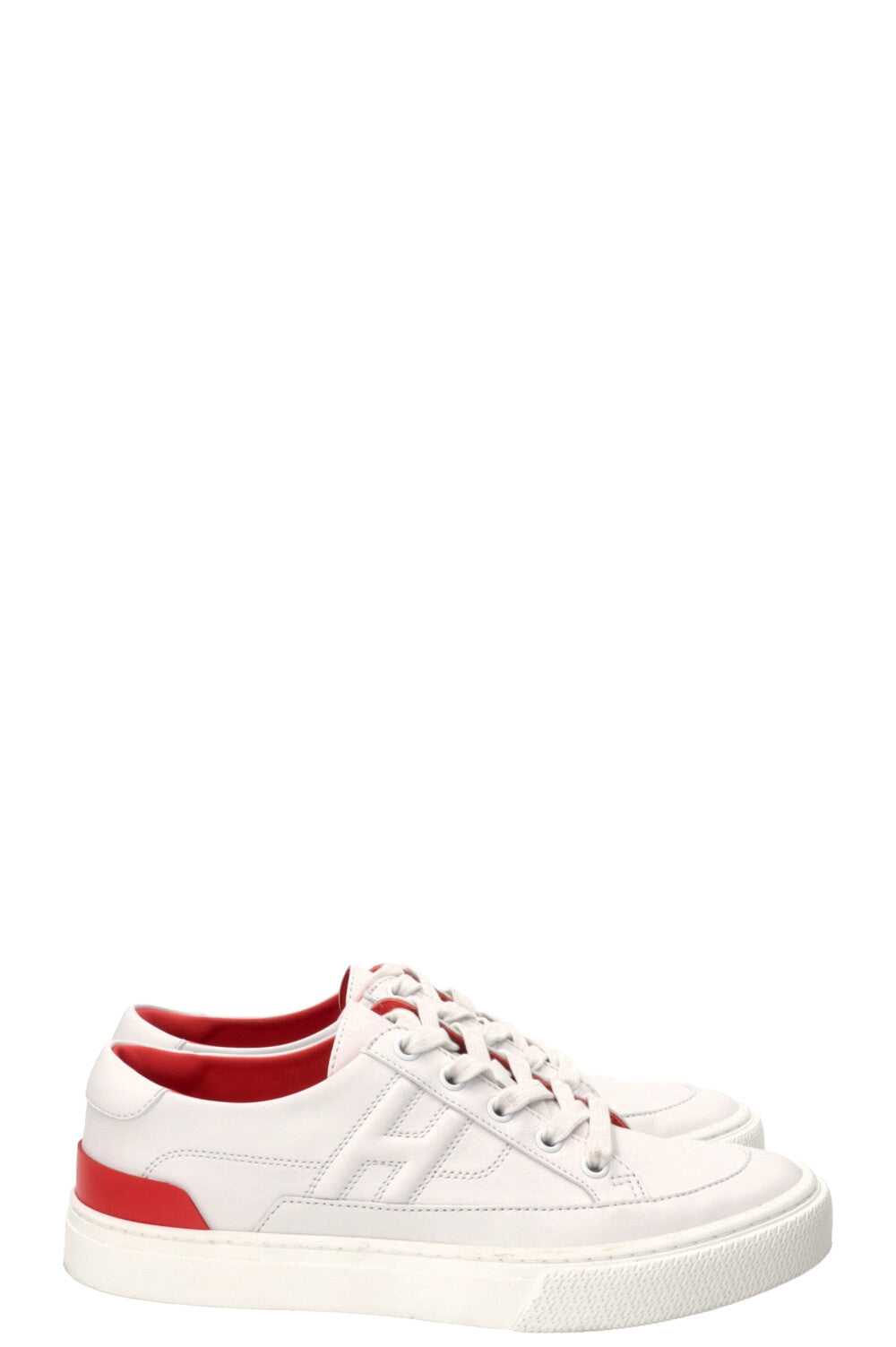 Baskets HERMÈS Deep en cuir blanc