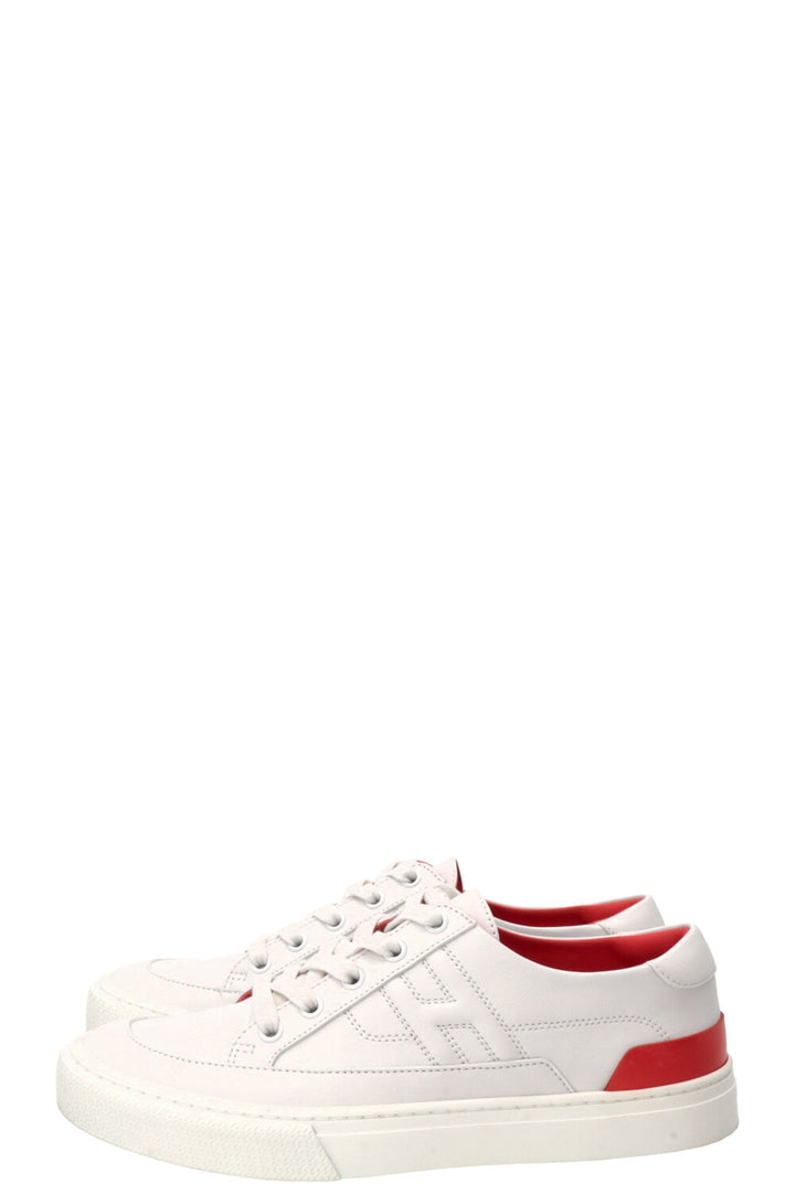 Baskets HERMÈS Deep en cuir blanc
