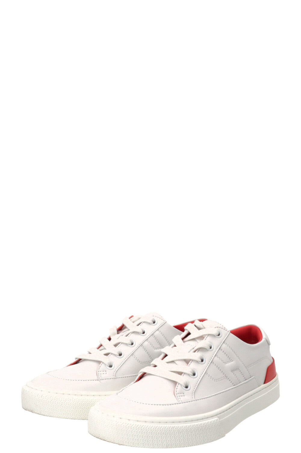 Baskets HERMÈS Deep en cuir blanc