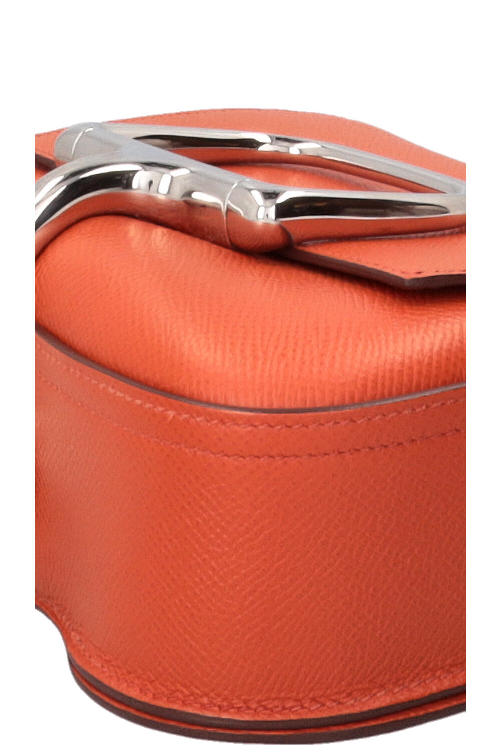 HERMÈS Mini sac Della Cavalleria II en cuir Epsom orange