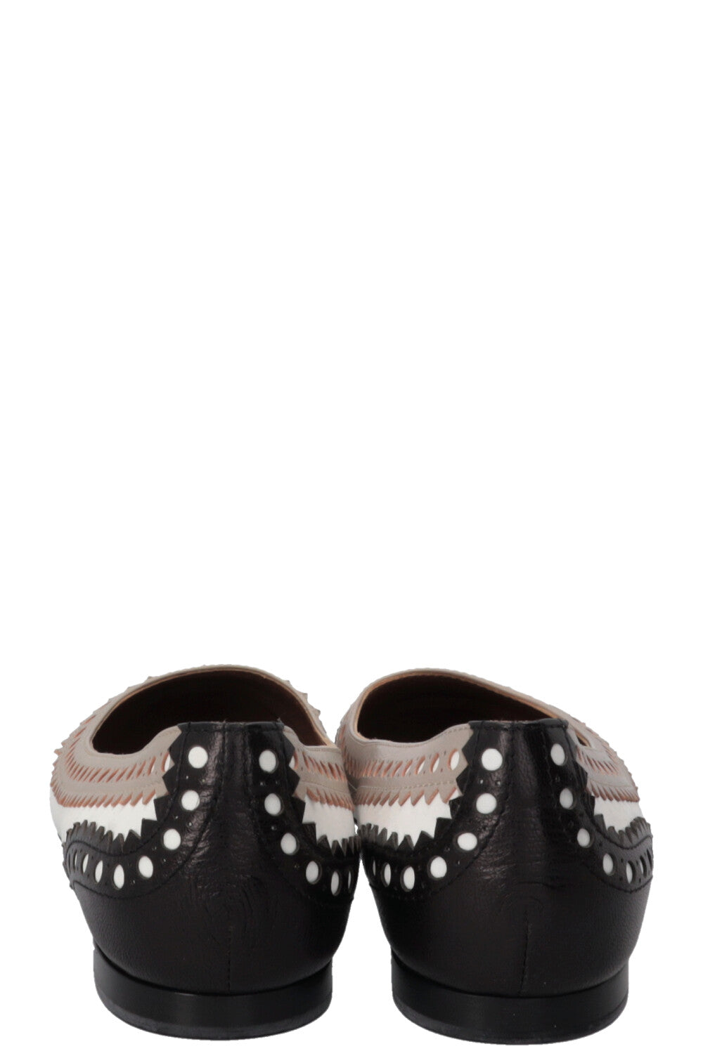 HERMÈS Dream Ballet Flats Goatskin White Black